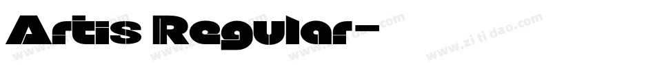 Artis Regular字体转换